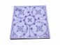 Preview: Servietten Indischblau 24 x 24 cm Jägermuster Strohmuster blau saks